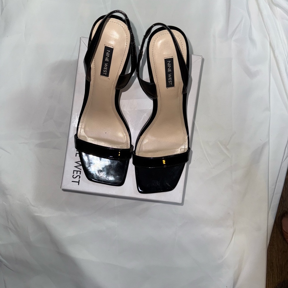Nine West Black Women's Sandals, Heels SZ 10 M - Picture 3 of 9